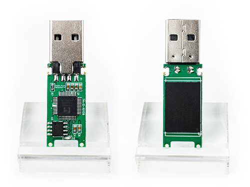 USB Circuit boards front and back.